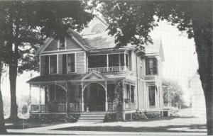 This house burned down.